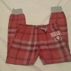 Red/gray IU pajama/lounge pants